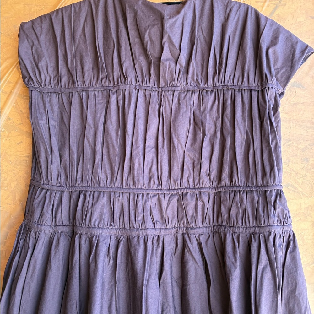 NWT TOVE Ceres Gathered Midi Dress in Brown
Size X-Large (FR 42/UK 14) - Picture 9 of 15